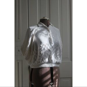 Vintage Cropped Summer Sweater